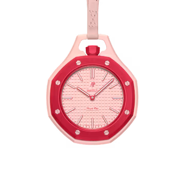 AP × Swatch Royal Pop — Otto Rosso (side) AP × Swatch Royal Pop Otto Rosso — side view